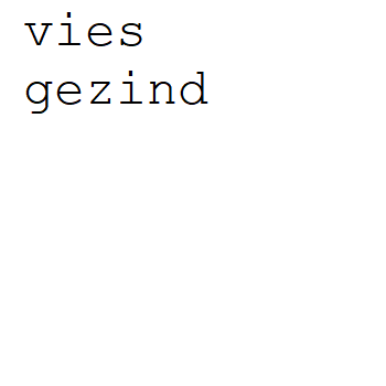 Vies Gezind tile