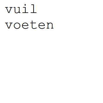Vuil tile